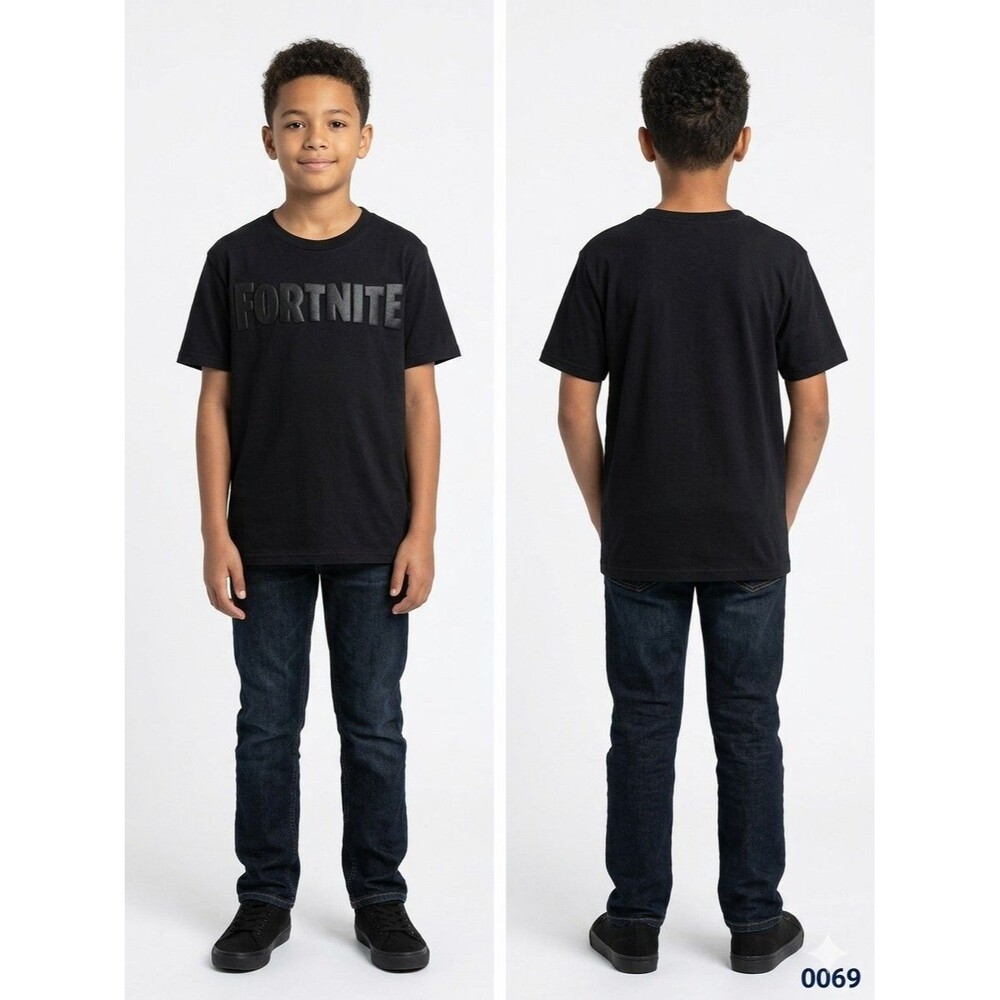 Fortnite Black Graphic T-Shirt Youth L (10/12)  0069